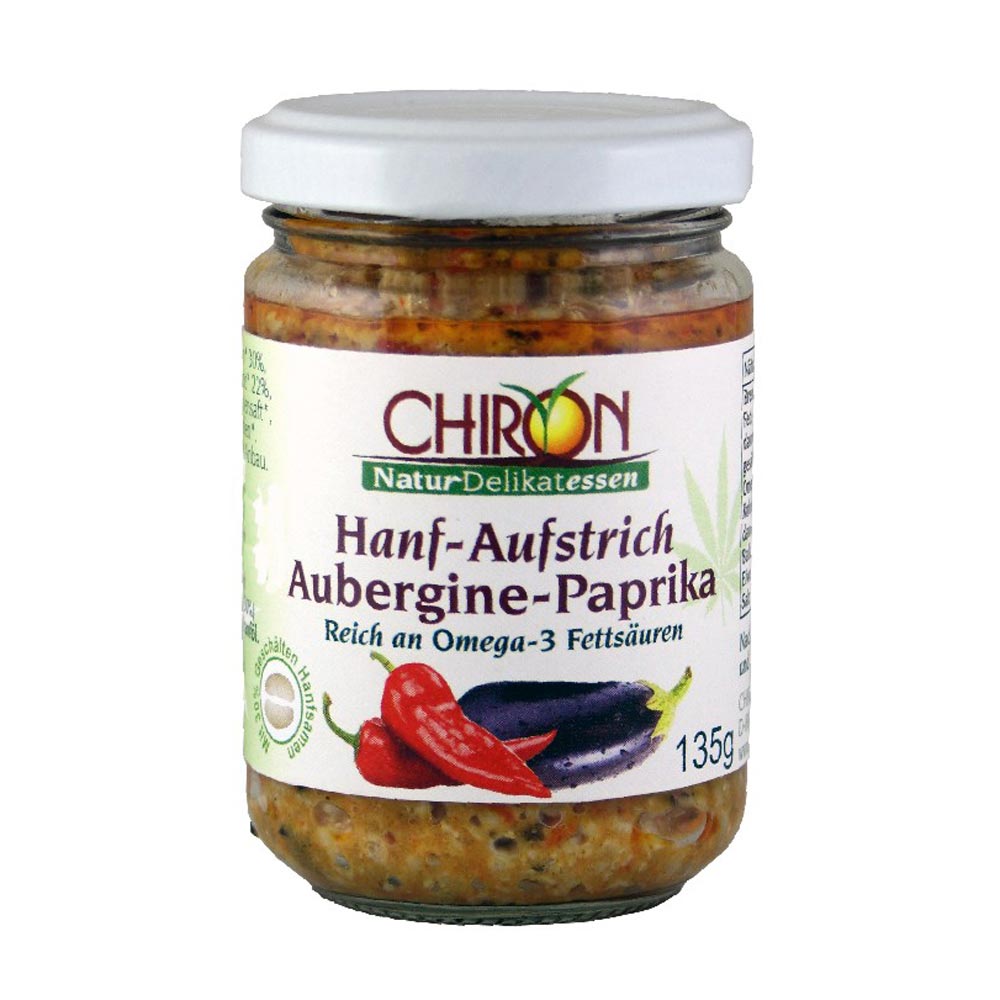 Chiron Hanf-Aufstrich Aubergine-Paprika