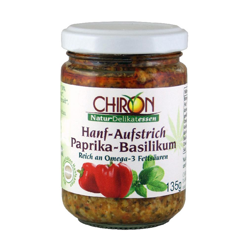 Chiron Hanf-Aufstrich Paprika-Basilikum