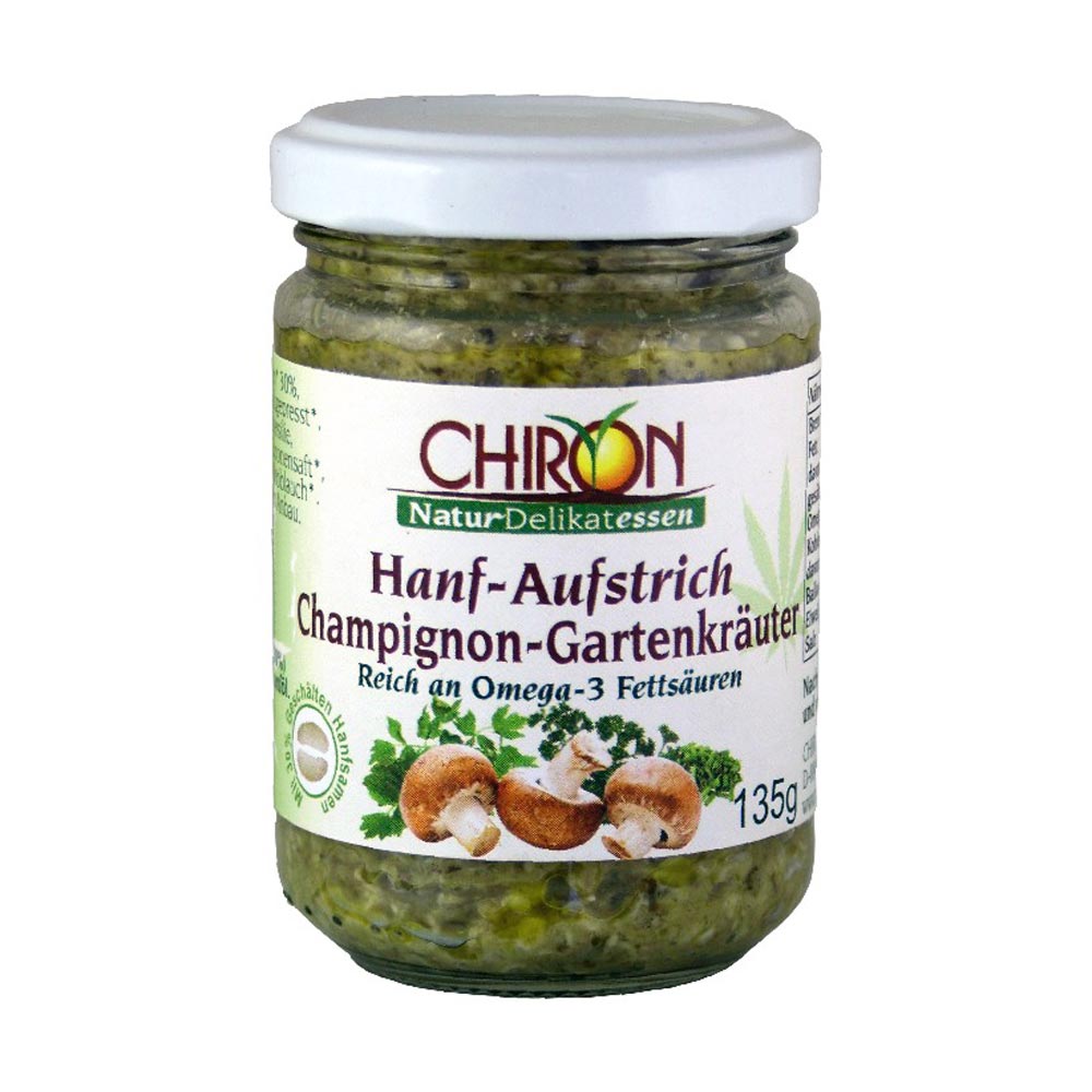 Chiron Hanf-Aufstrich Champignon-Gartenkräuter