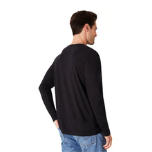 Lade das Bild in den Galerie-Viewer, The Hemp Line Hanf Basic Langarm Shirt schwarz
